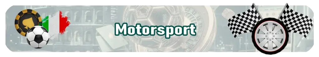 Scommesse su Motorsport: Formula 1, MotoGP e rally in Italia.
